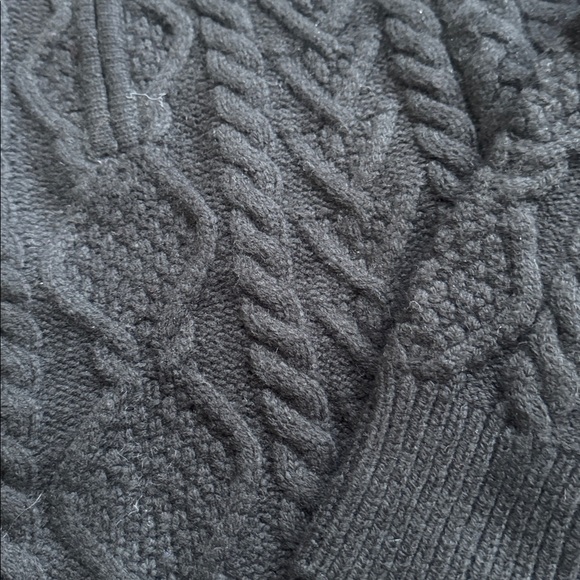 Ralph Lauren 1/4 zip Cream Cable Knit Sweater - Picture 2 of 4